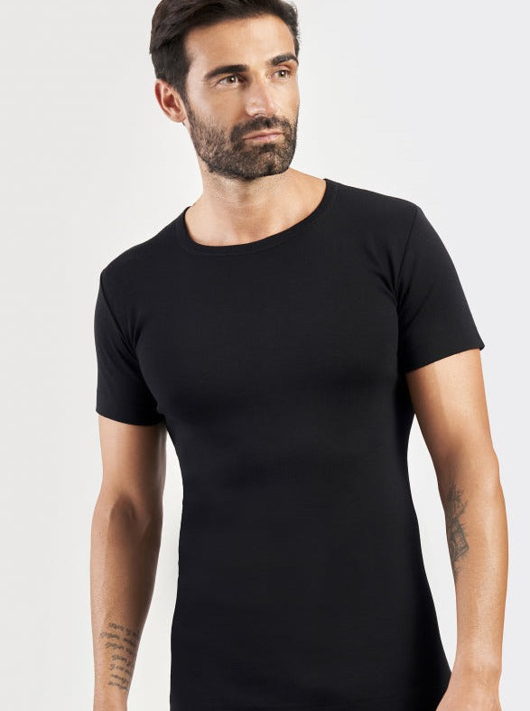 T shirt seta on sale uomo